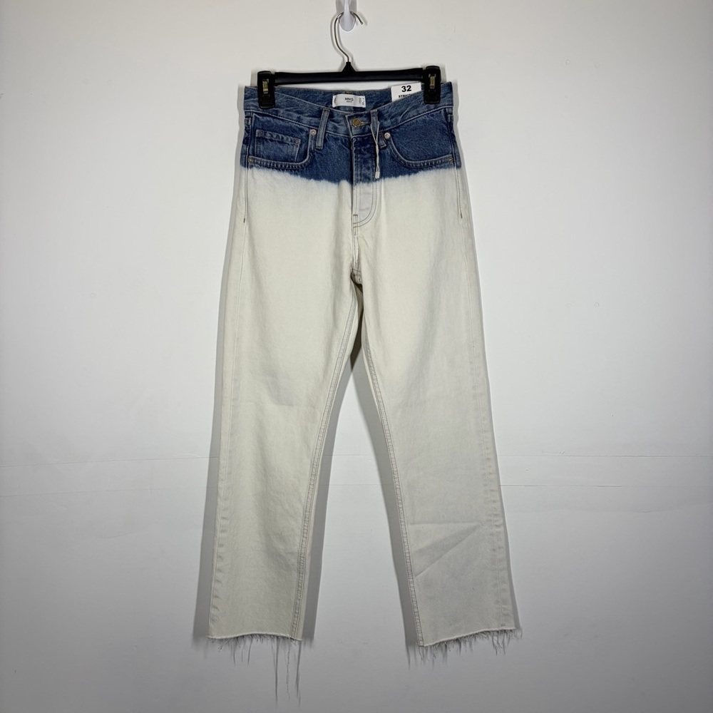 NWT Mango MNG High Rise Straight Leg Jean Size 32 or US 1 - Picture 3 of 11